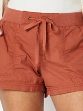 A.N.A. Womens Knit Tie Waist Shorts Size 10 Chutney (Rust)